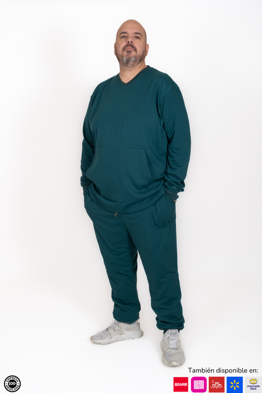 Conjunto Deportivo Verde Para Hombre Plus Size
