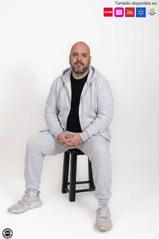 Conjunto Sudadera y Pants Para Hombre Plus Size