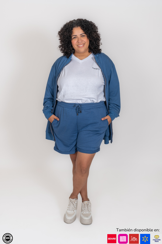 Conjunto Deportivo con Short- Mujer Plus Size