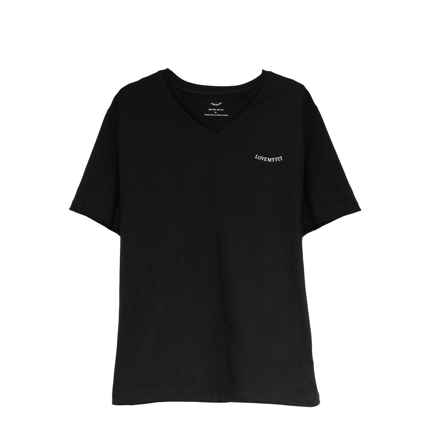 Playera Básica Cuello En V Algodón Para Hombre - Love My Fit