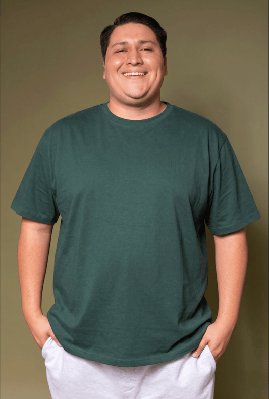 Playera Manga Corta Cuello Redondo Para Hombre Plus Size - Love My Fit