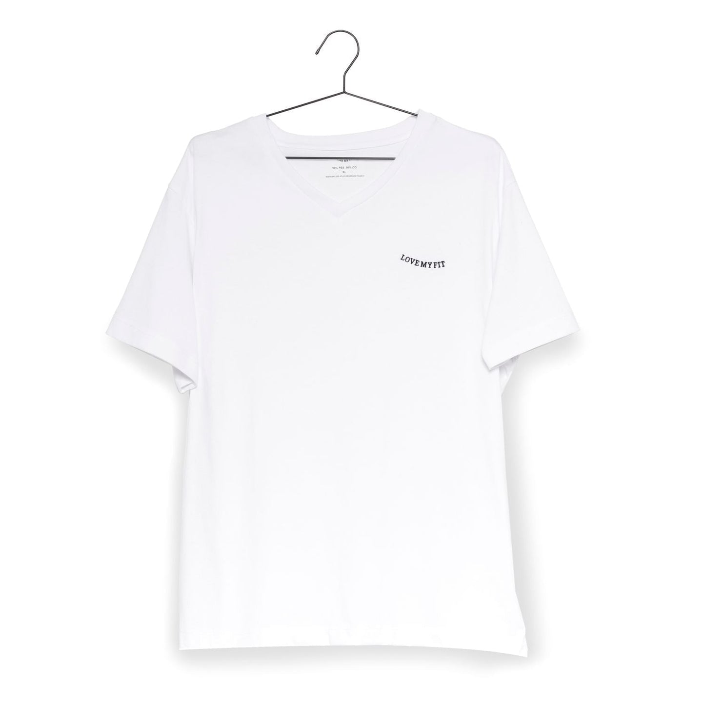 Playera Básica Cuello En V Algodón Para Hombre - Love My Fit