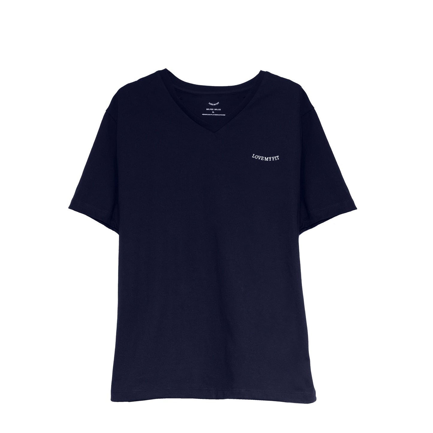 Playera Básica Cuello En V Algodón Para Mujer - Love My Fit