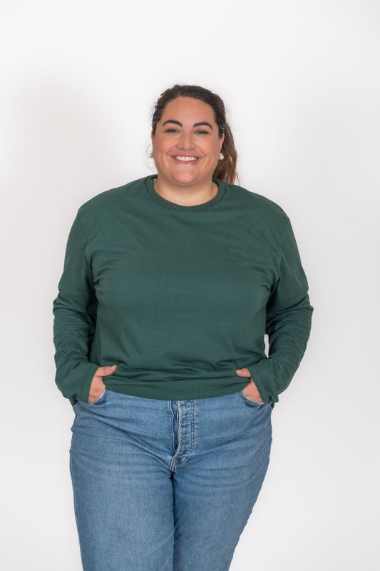 Playera Cuello Redondo Manga Larga Para Mujer - Love My Fit